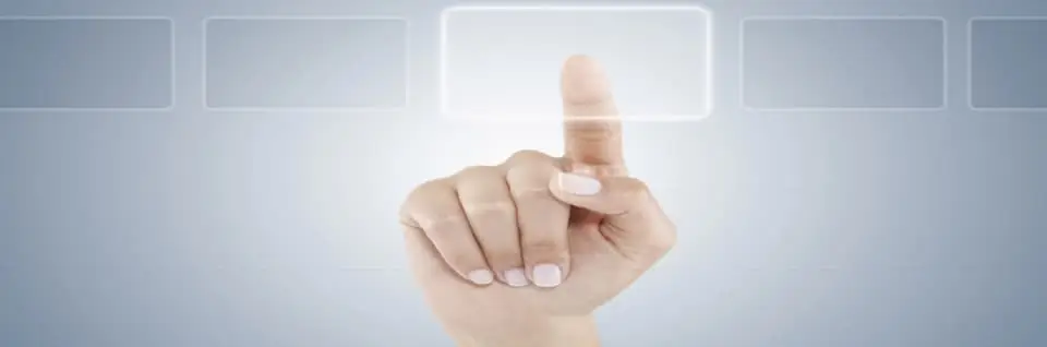 a hand tapping on a screen to represent Cutting-edge software solutions for the high standards of automotive