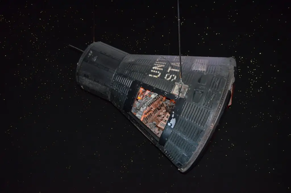 a satellite in space