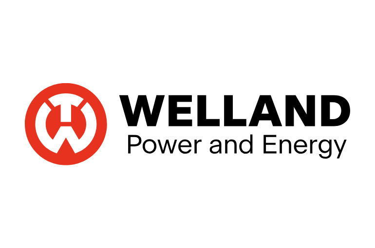 logo welland in black and red