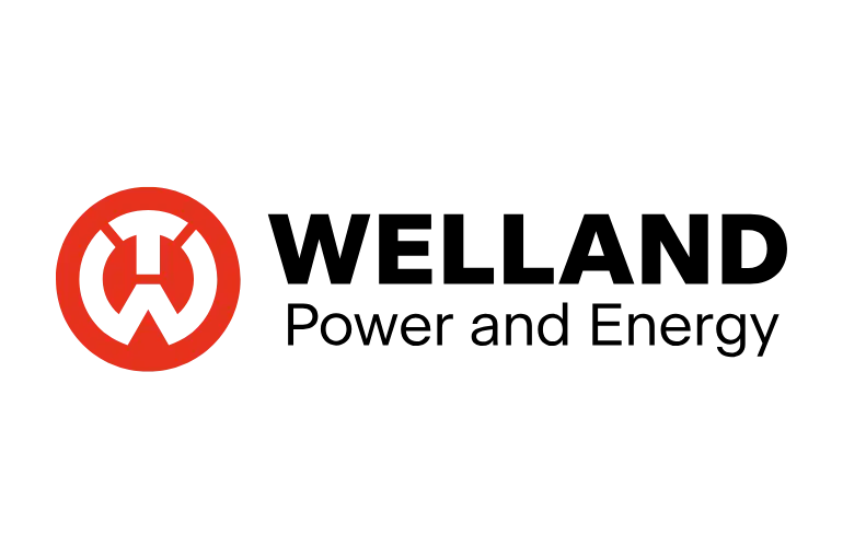 logo welland in black and red